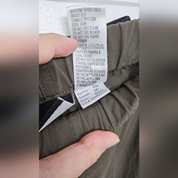 The North Face Men's Nylon Cargo Pants Green Brown Adjustable Waist Size XL - Picture 7 of 10